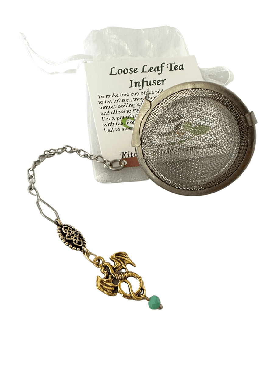 Dragon Charmed Tea Steeping Ball Kitchen Witch Gourmet