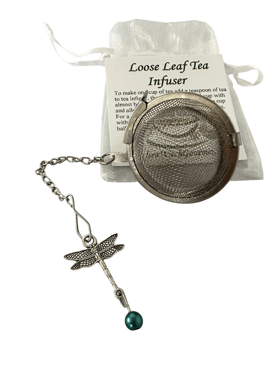 Dragonfly Charmed Tea Steeping Ball Kitchen Witch Gourmet