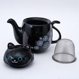 Black Cat Teapot - Kitchen Witch Gourmet