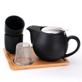 Black 5 Piece Tea Service Set - Kitchen Witch Gourmet