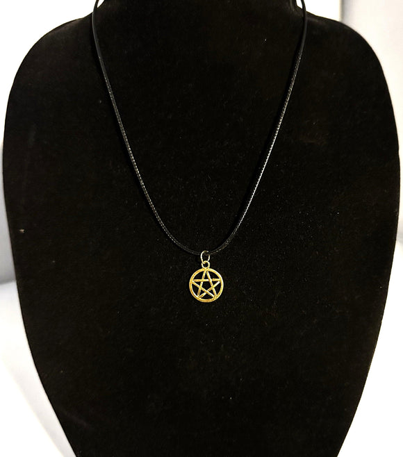 Gold Plated Pentagram Necklace - Kitchen Witch Gourmet