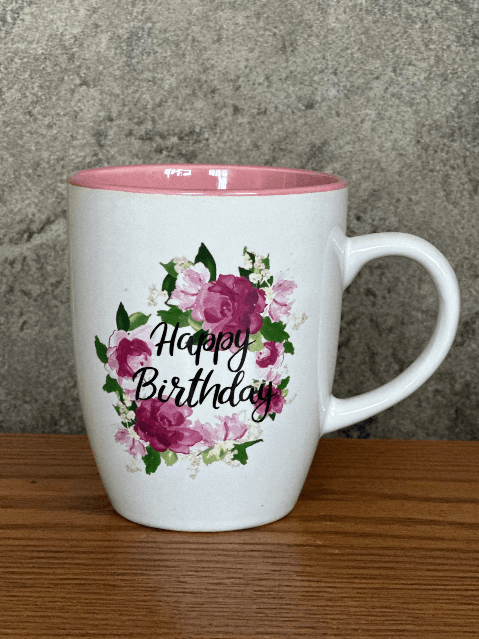 Birthday Gift Coffee Mug With Flower Set