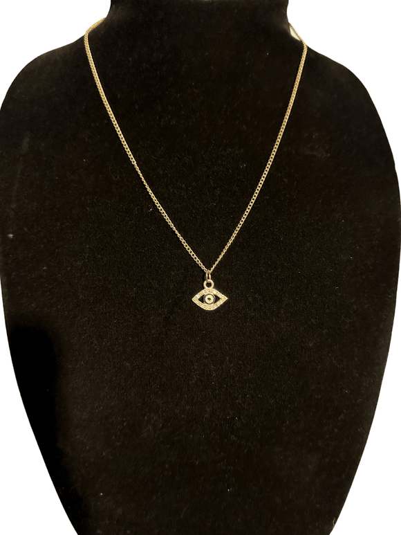 Evil Eye Gold Plated Necklace - Kitchen Witch Gourmet