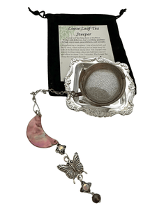 Pink Moon and Butterfly Charmed Tea Infuser - Kitchen Witch Gourmet
