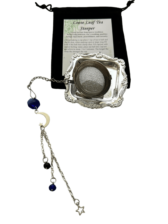 Moon and Shooting Star Charmed Extra Fancy Tea Infuser - Kitchen Witch Gourmet