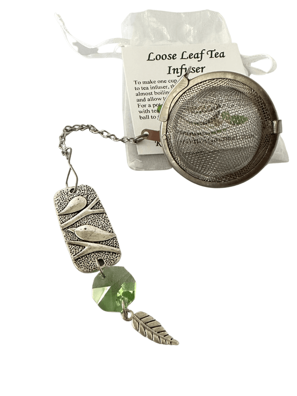 Bird and Leaf Charmed Tea Steeping Ball - Kitchen Witch Gourmet