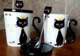 Black Cat Teacup - Kitchen Witch Gourmet
