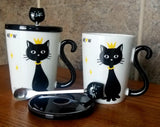 Black Cat Teacup - Kitchen Witch Gourmet