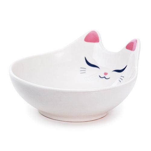 White Cat Tea Party Bowl - Kitchen Witch Gourmet