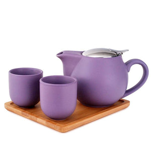 Purple 5 Piece Tea Service Set