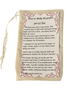 Chai Muslin Steeping bags - Kitchen Witch Gourmet